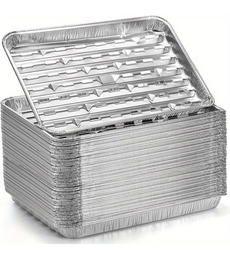 10pcs Disposable Aluminum Foil Plates for Cooking Baking Storage Picnic - Image 4