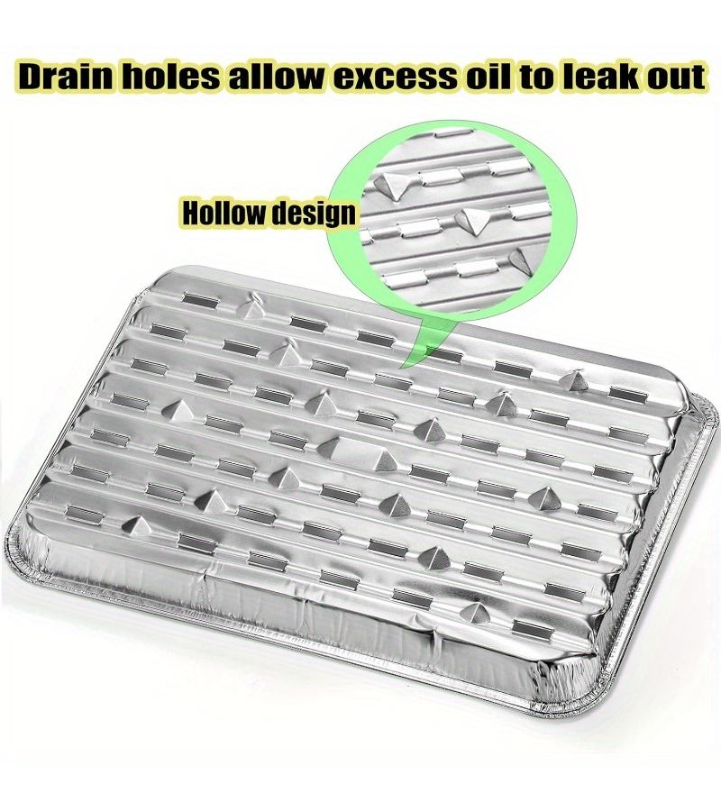 10pcs Disposable Aluminum Foil Plates for Cooking Baking Storage Picnic - Image 2