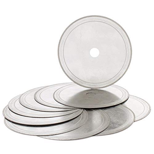 JINGLING 100mm Super-Thin Rim 0.25 Diamond Lapidary Saw Blade Disc Arbor Hole 1/2" Pack of 10Pcs - Image 1