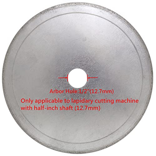 JINGLING 100mm Super-Thin Rim 0.25 Diamond Lapidary Saw Blade Disc Arbor Hole 1/2" Pack of 10Pcs - Image 2