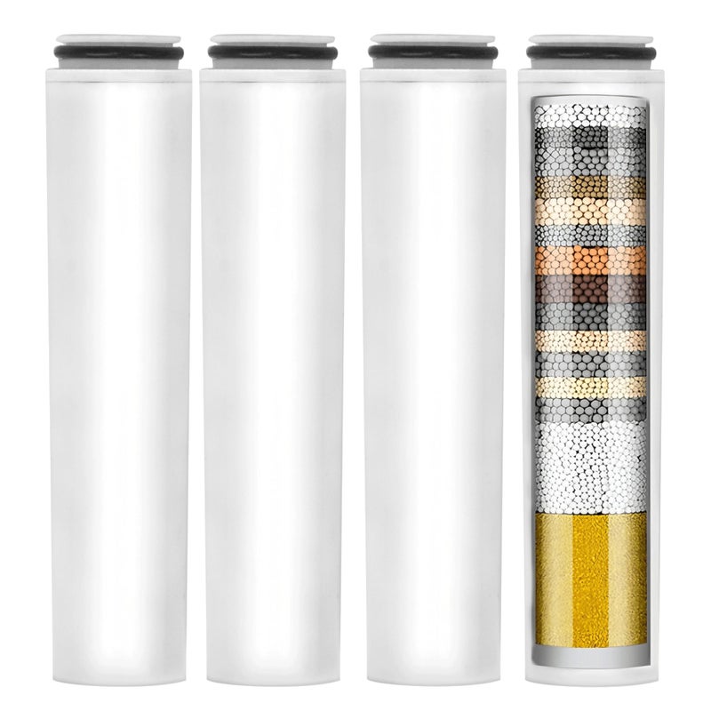 Tnnluku 4 Pack Shower Head Filter Replacement Compatible With Cobbe Handheld Shower Head Filters for Hard Water Removes Chlorine Heavy Metals to Improve Skin Hair - Image 2