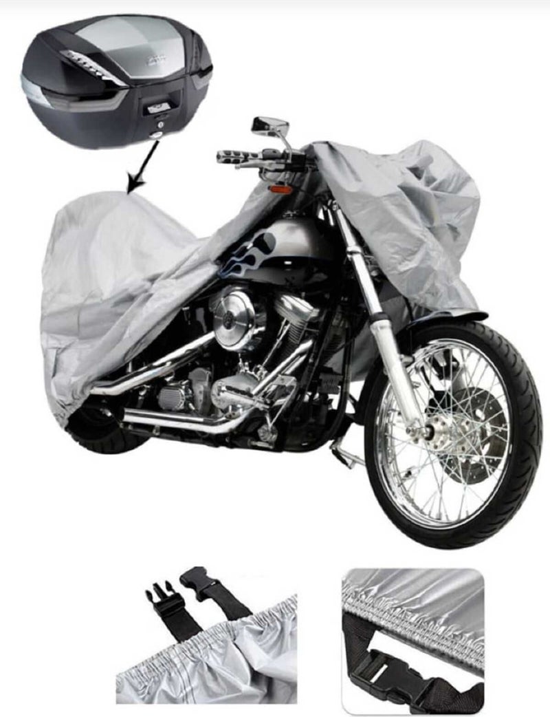 Breen Aprilia Tuono 660 Factory Rear Bag And Lock Compatible Gray Motorcycle Canvas, Safe  - Image 3