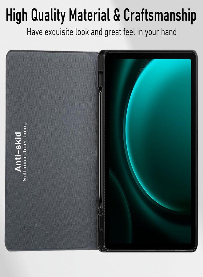 روبوستريون غطاء روبوستريون لجهاز سامسونج جالاكسي تاب S10+ / S9 FE+، غطاء قلاب بتصميم غزال مقاس 12.4 بوصة مع حامل قلم S Pen وخاصية التشغيل/الإيقاف التلقائي - أسود - Image 5