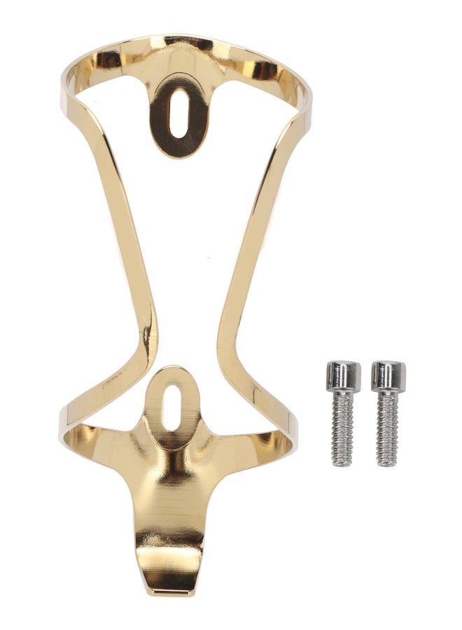 إنلي حامل زجاجة مياه للدراجة مصنوع من سبائك الألومنيوم المطلية بلون متدرج، لون ذهبي - Image 1