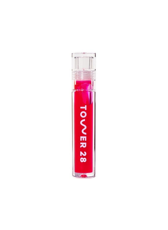 TOWER 28 Shineon Lip Jelly Xoxo ; Non Sticky Vegan Lip Gloss In Sheer Pink ; Moisturizing Apricot And Raspberry Seed Oil ; Clean Cruelty Free  - Image 1