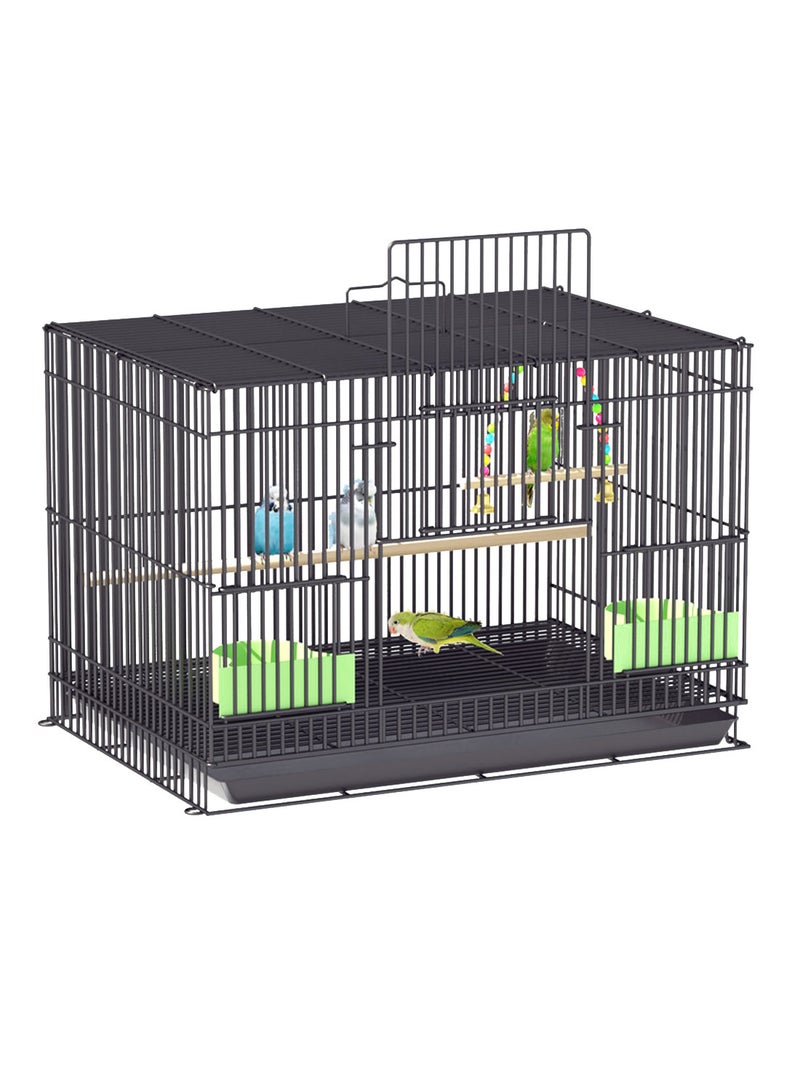 Kidle Bird cage household oversized parrot starling tiger skin black phoenix metal cage black wind partridge pigeon rudin chicken rabbit cage