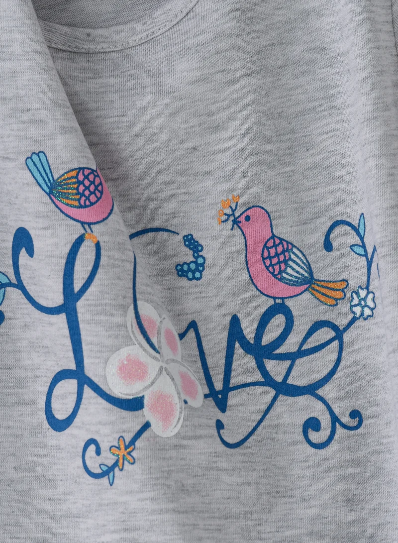 Jelliene Sunshine Squad: Girls' Comfy Cotton Tees Playful Prints & Summer Fun
