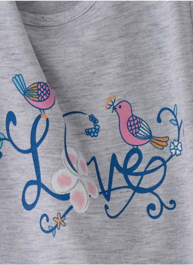 Jelliene Sunshine Squad: Girls' Comfy Cotton Tees Playful Prints & Summer Fun  - Image 2