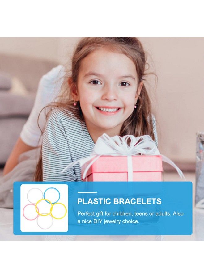 BESTOYARD Plastic Bangle Bracelets New Years Eve Party Supplies Candy Color Bracelet Party Favors Pack For Birthday Party (Random Color) - Image 5