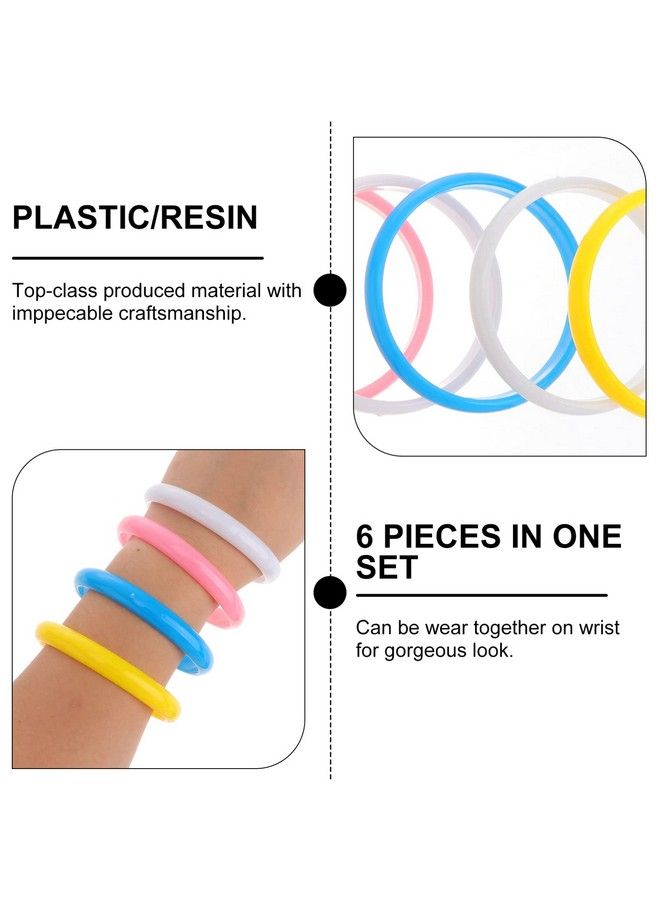 BESTOYARD Plastic Bangle Bracelets New Years Eve Party Supplies Candy Color Bracelet Party Favors Pack For Birthday Party (Random Color) - Image 4