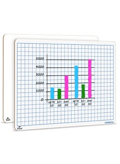 Dry Erase Grid Whiteboard 9 X 12 Double Sided Graph White Board With Grid Lines For Kids And Students Portable Dry Erase Lapboards For Home School And Classroom