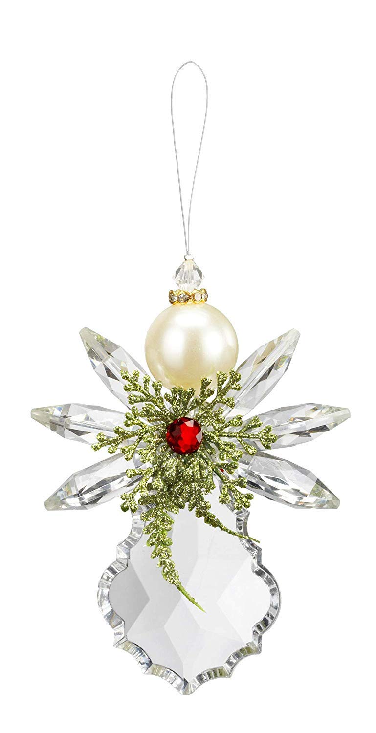 Ganz Crystal Expressions Pearl Angel Acrylic Ornament