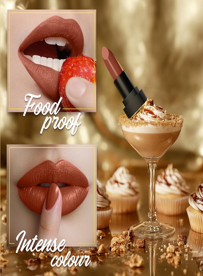 FACESCANADA Comfy Matte Velvet Touch Lipstick - Toffee Drizzle 08, 4.2g | Velvety Matte Finish | 8HR Longstay | Intense Colour | Hydrating Lips | Smooth Application - Image 5