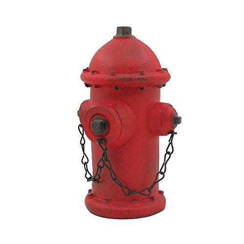 Ornerx Fire Hydrant Money Box Resin Piggy Bank 6" - Image 5