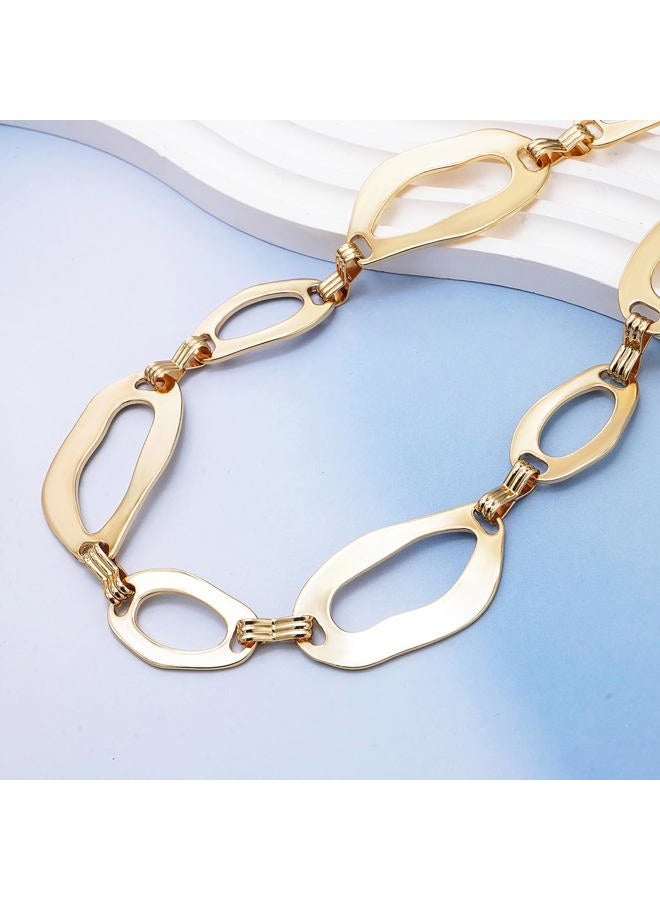 Suyi Waist Chain for Women Ladies Chunky Chain Belt for Dresses 120CM Gold 2 - Image 4