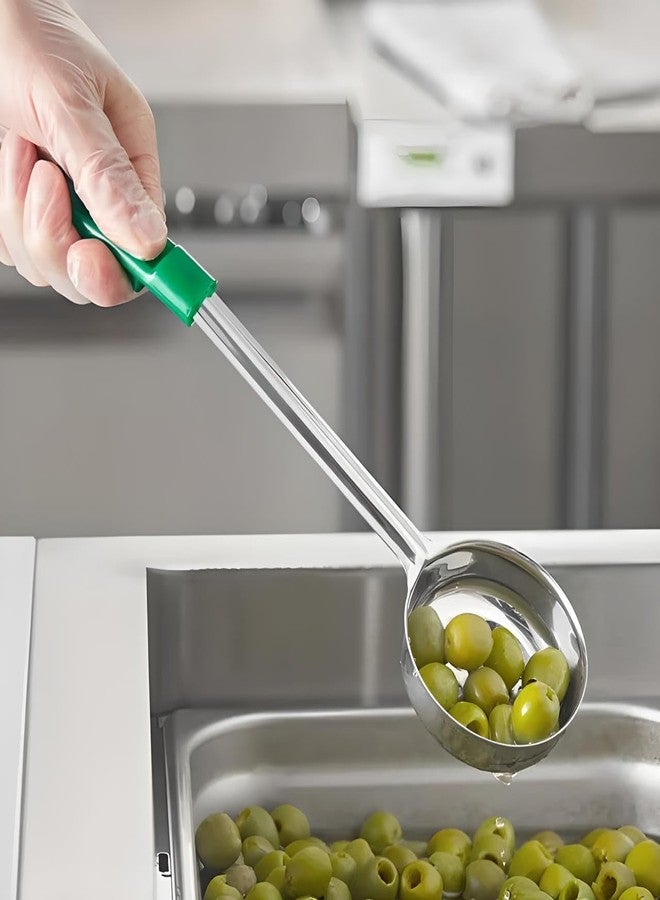 OCSParts OCS Parts Pro Series 6-Piece Solid Portion Spoons | Stainless Steel Color Coded Dishwasher Safe Kitchen Multipurpose Portion and Serving Spoons for Home and Commercial Kitchens - Image 3