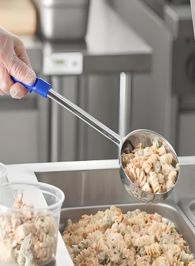 OCSParts OCS Parts Pro Series 6-Piece Solid Portion Spoons | Stainless Steel Color Coded Dishwasher Safe Kitchen Multipurpose Portion and Serving Spoons for Home and Commercial Kitchens - Image 4