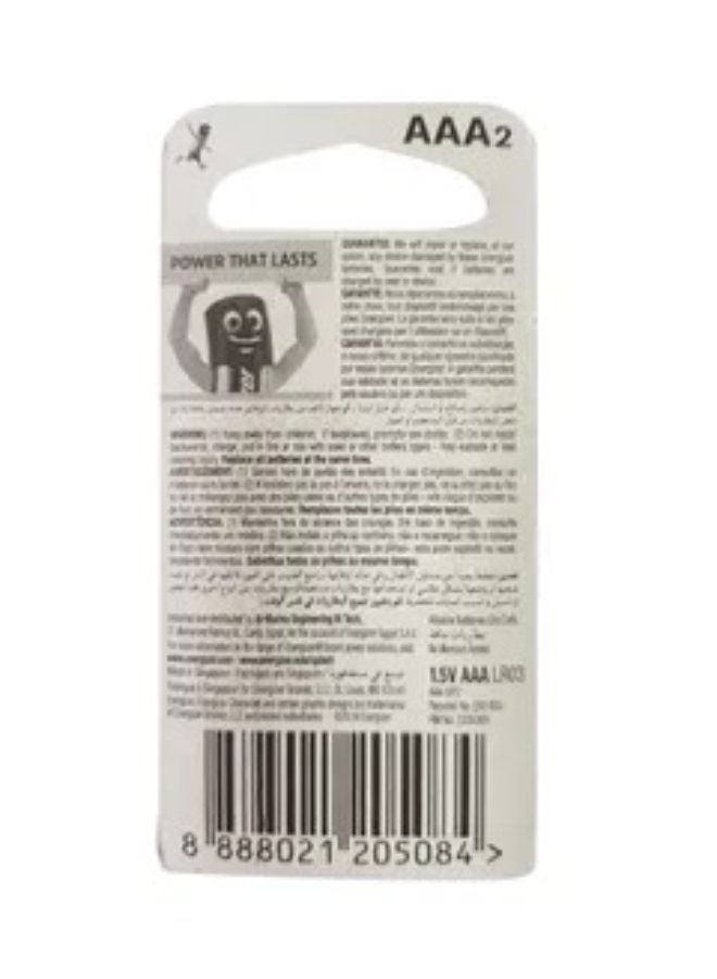 Energizer 2 Piece Alkaline Aa Battery Silver Black - Image 2