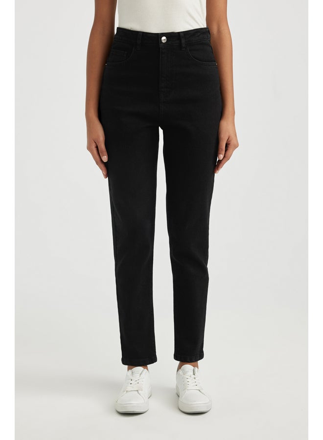 Woman Comfort Mom Denim Trousers