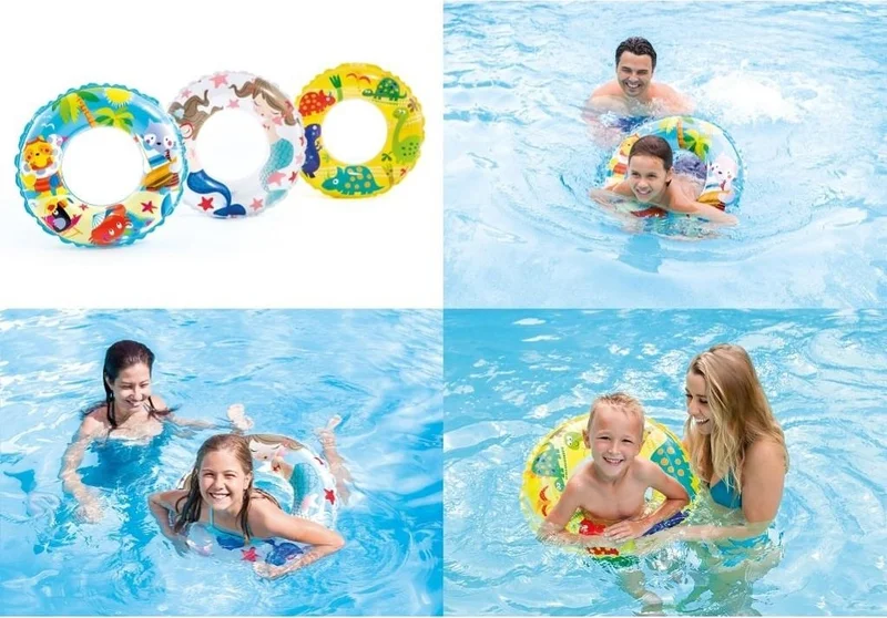 INTEX İntex Transparent Printed Inflatable Bagel 61 Cm