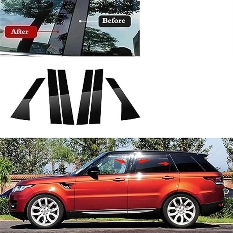 Wivplex 6PCS Gloss Black Pillar Posts for Range Rover Sport - Image 4