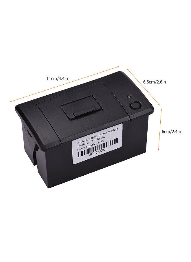 Embedded Thermal Receipt Printer 58MM Mini Printing Module Low Noise with USB/RS232/TTL Serial Port Support ESC/POS Commands for Weighing Apparatus Cash Register Self-Service Terminal