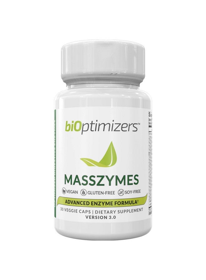 BiOptimizers Masszymes Complete Digestive Enzymes Supplement For Gut Health Bloating Relief For Men And Women Lipase Amylase Bromelain Digestive Enzymes (30 Capsules) - Image 2