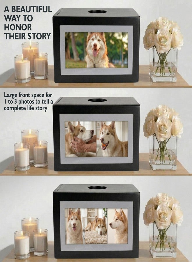 Pet Memorial Dog urn - Pet Urns for Dogs or Cat - Urn Ashes Memorial Set with Photo Frame and Accessories - Image 4