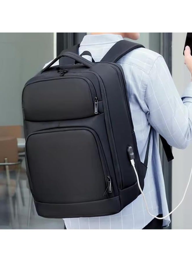 SamoDani Laptop Backpack Large Bag Expandable, 15.6, 16 inch laptop for School, Business, travel, formal and casual, for men, boys, extra large, durable, elegant comfortable design, water resistant - Image 5