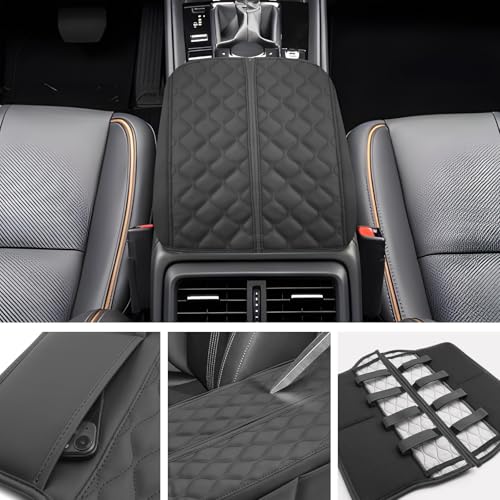 SXCY Compatible with 2025 Mazda CX50 Armrest Cover Suitable for Mazda CX-50 2025 Accessories 2023 2024 2025 CX50 Center Console Cover(Wavy Texture) - Image 3