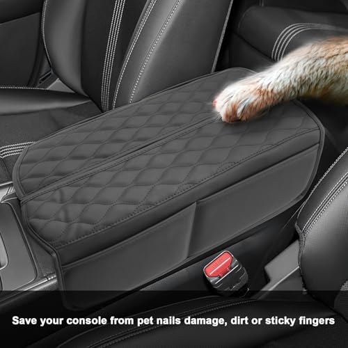 SXCY Compatible with 2025 Mazda CX50 Armrest Cover Suitable for Mazda CX-50 2025 Accessories 2023 2024 2025 CX50 Center Console Cover(Wavy Texture) - Image 4