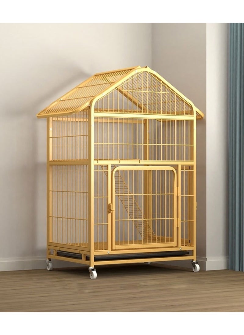 GT-Wheel Cat cage Playpen Box Pet Dog Cages Enclosure Adjustable with Leak Proof Pan and Locking Wheels(3-Tier)  - Image 2