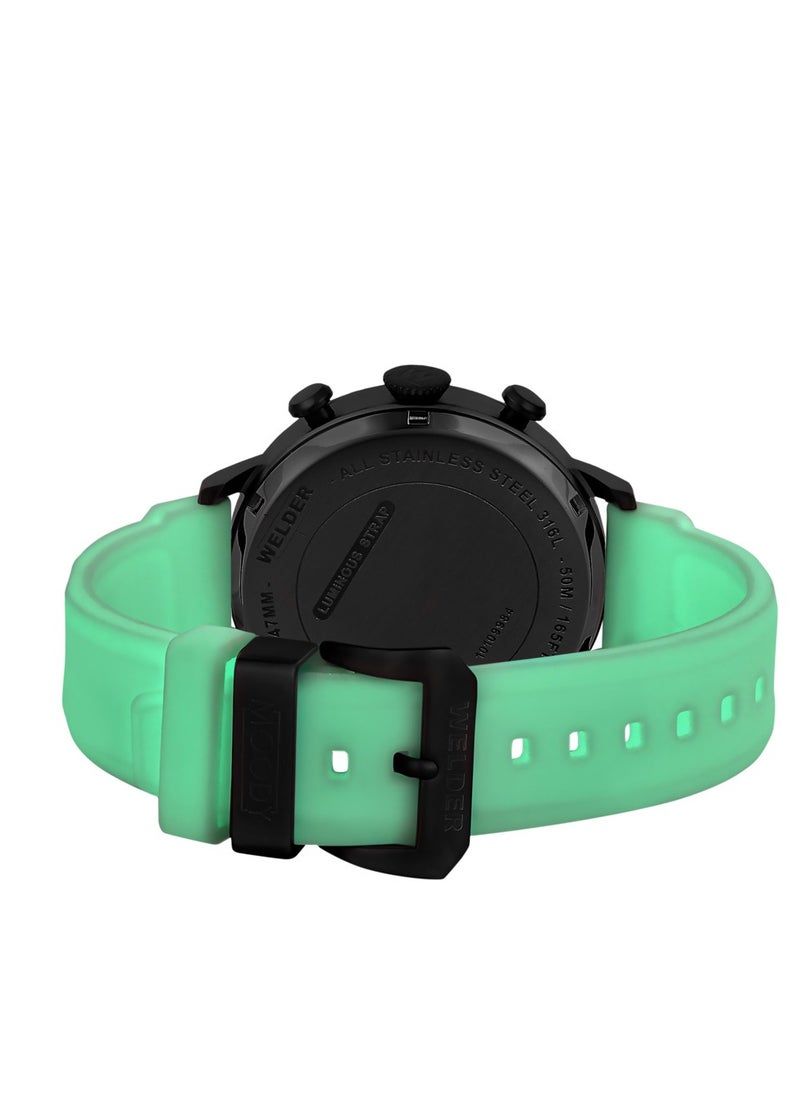 Welder Mens Wrist Watch Modern Design 47 mm Glow in the Dark  - Image 5