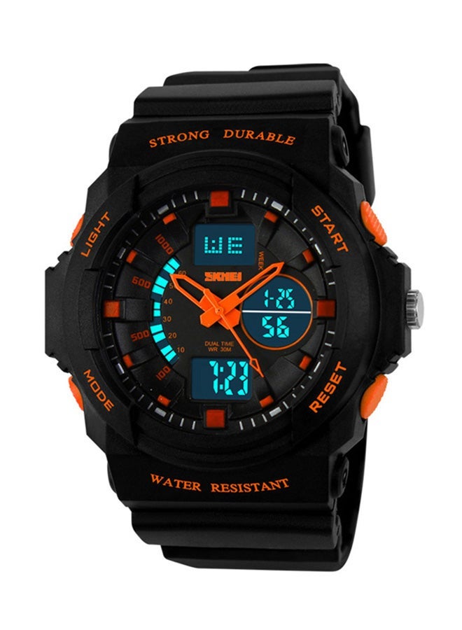 NIBEMINENT boys Silicone Analog Watch 32831694279 - 52 mm Black