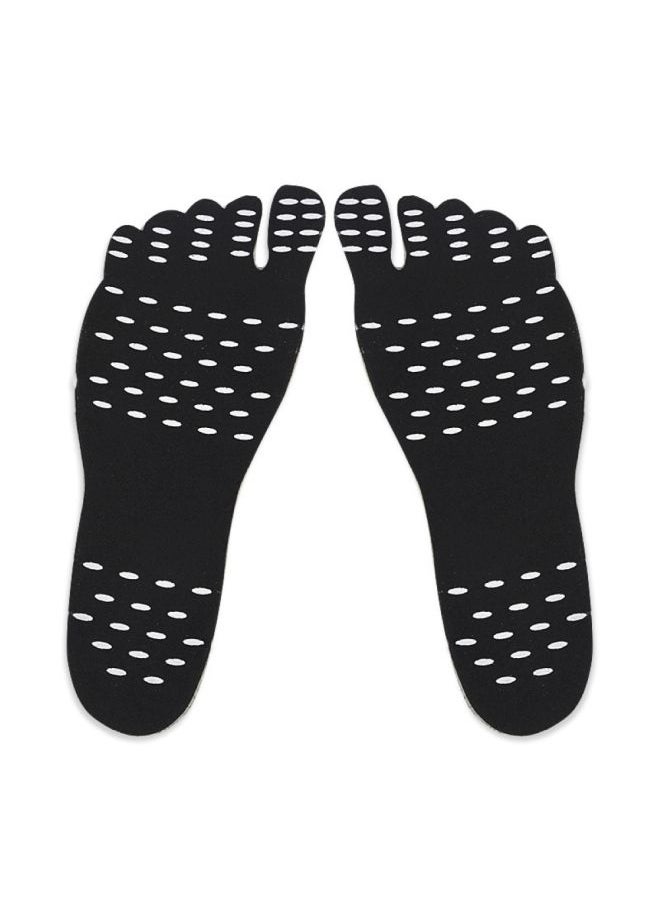 NIBEMINENT Waterproof Elastic Cloth Adhesive Anti Skid Foot Sticker Beach Insoles Shoes Pad Set 