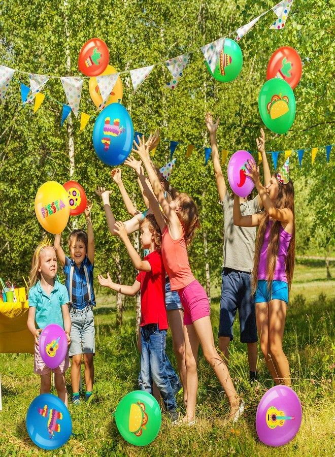Aoriher 45 Pcs Fiesta Balloons Mexican Cinco De Mayo Balloons Taco Party Decoration for Fiesta Party Mexican Decorations Wedding, Birthday Favor Supplies - Image 5