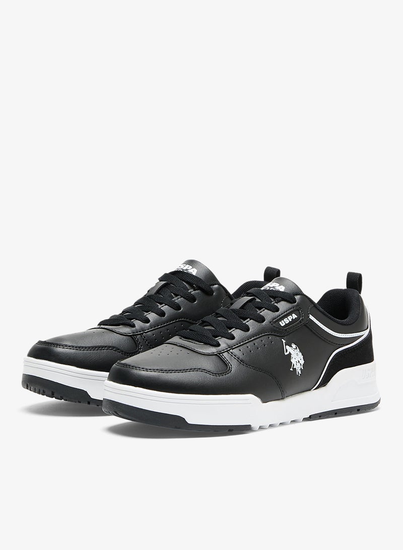 U.S. Polo Assn. Men's Black Sneakers - Lightweight Modern Design Shoes, Comfortable Everyday Casual - Image 3