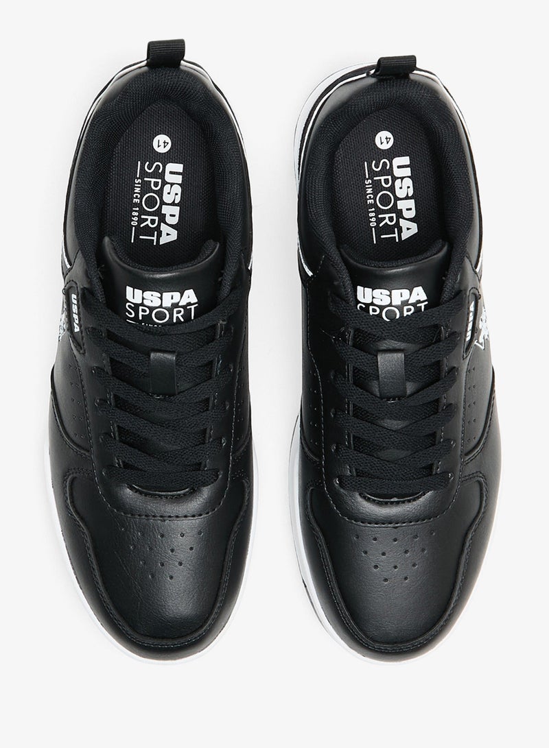 U.S. Polo Assn. Men's Black Sneakers - Lightweight Modern Design Shoes, Comfortable Everyday Casual - Image 4