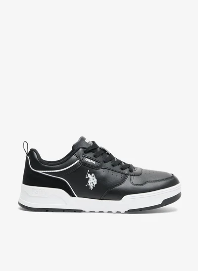 U.S. Polo Assn. Men's Black Sneakers - Lightweight Modern Design Shoes, Comfortable Everyday Casual