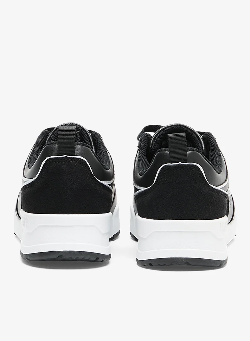U.S. Polo Assn. Men's Black Sneakers - Lightweight Modern Design Shoes, Comfortable Everyday Casual