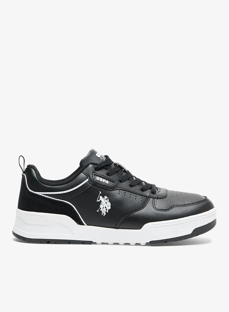 U.S. Polo Assn. Men's Black Sneakers - Lightweight Modern Design Shoes, Comfortable Everyday Casual