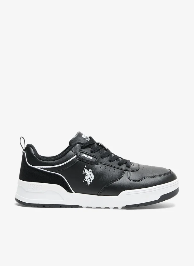 U.S. Polo Assn. Men's Black Sneakers - Lightweight Modern Design Shoes, Comfortable Everyday Casual