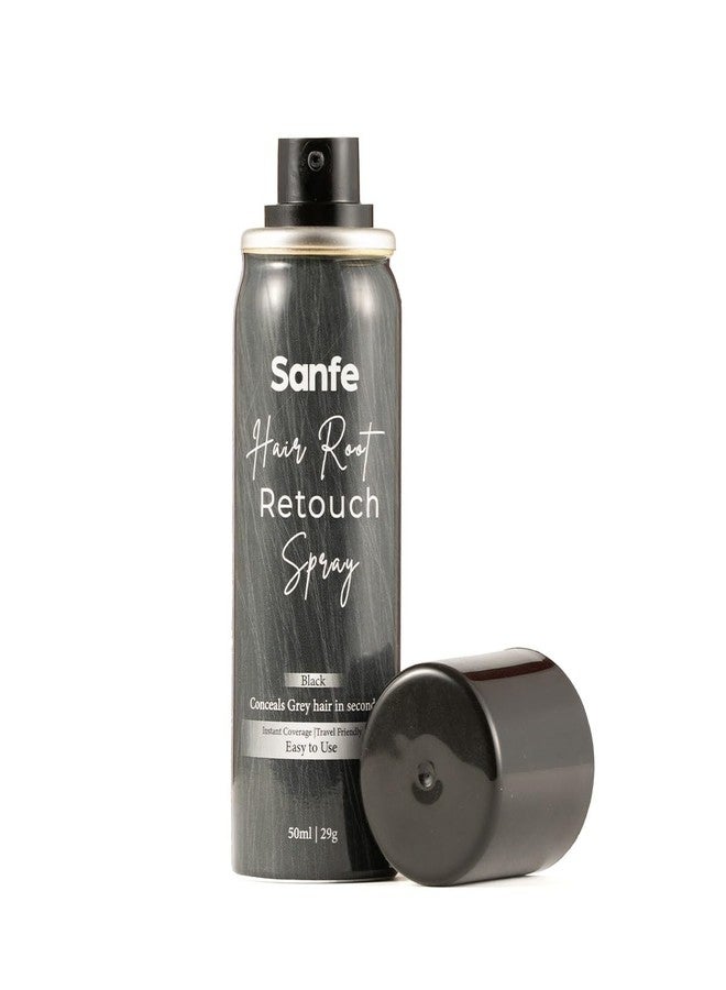 Sanfe Hair Root Retouch Up Spray | Instant Grey Coverage | Natural-Looking Finish | Smudge-Proof | Quick Dry | For Women & Men | Easy-to-Use Hair Color Touch Up Spray for Roots, 50ml - Image 2