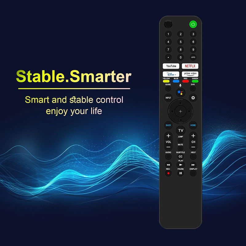 ألكميت RMF-TX520U 1-009-952-11 جهاز تحكم عن بعد صوتي بديل متوافق مع تلفزيون سوني الذكي KD-65X75K KD-50X80J XR-65X95J XR-75X95J XR-85X95J KD-43X85J KD-50X85J KD-55X85J KD-65X85J KD-75X85J KD-85X85J - Image 1