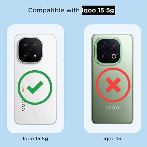 Pikkme Back Cover for iQOO 15 5G Mag-Safe Shockproof PC + TPU Protective Case Magnetic Support Bumper Case (Transparent Mag-Safe) - Image 4
