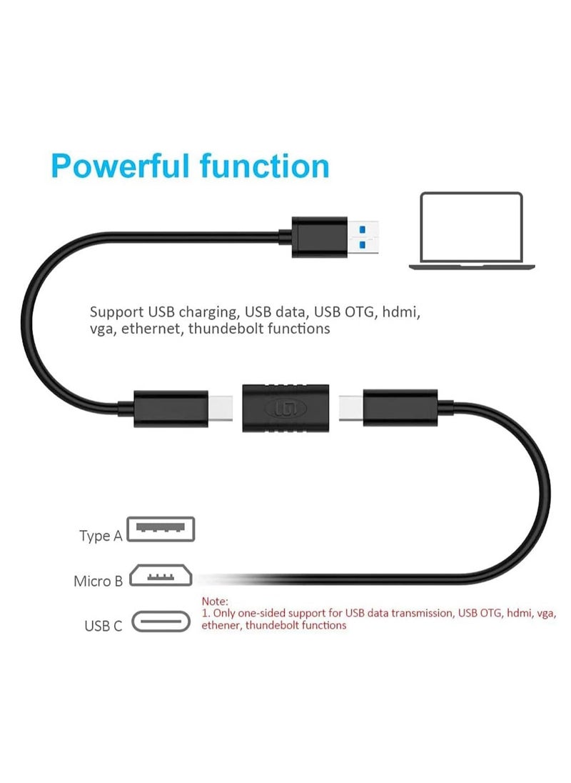 Generic - Type C Female to Female Adapter, Type C Extender, Type C to C Female Adapter, USB 3.1 Type C Adapter Extension Connector for Laptops Tablets Cell Phones - Image 1