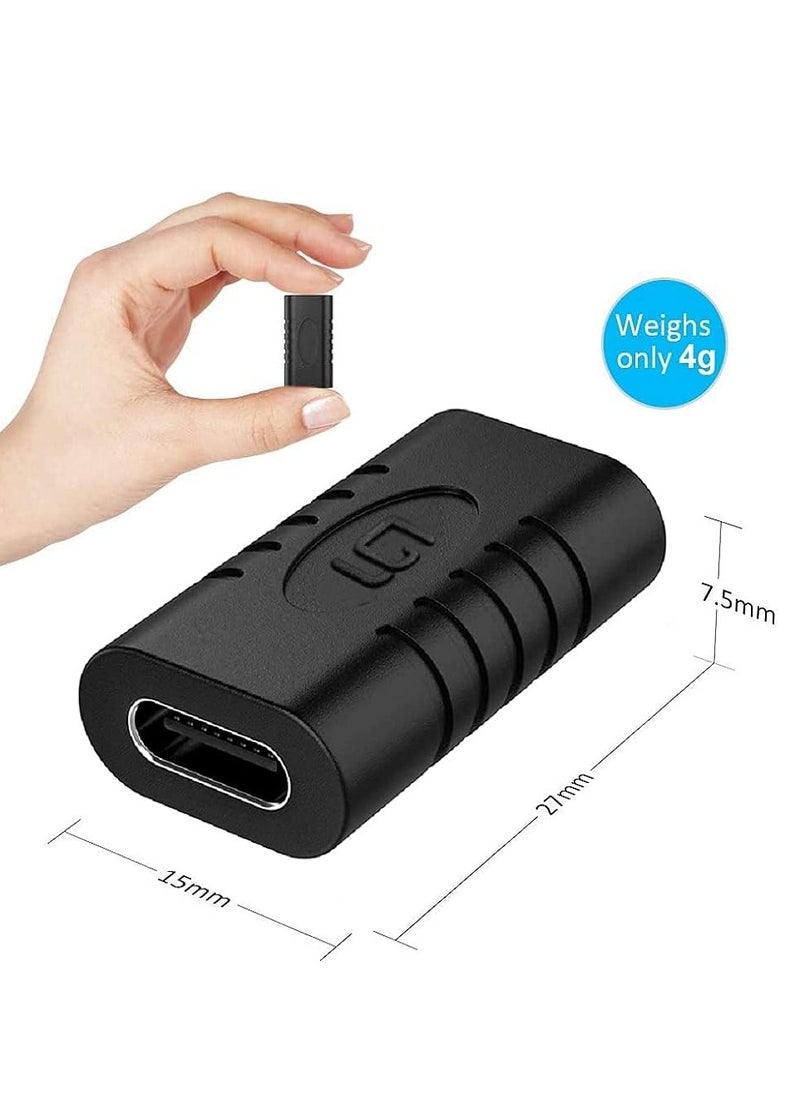 Generic - Type C Female to Female Adapter, Type C Extender, Type C to C Female Adapter, USB 3.1 Type C Adapter Extension Connector for Laptops Tablets Cell Phones - Image 1