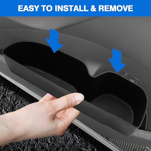 Canvcle Car Door Side Storage Box and Trash Can for 2023-2025 Toyota RAV4 Accessories Front Rear Door Insert Tray Organizer Door Slot Storage Protector Garbage Bin with Trash Bags 6PCS - Image 5