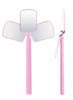 Flexible Large Square Lash Mirror, 270°Rotation, Lightweight Folding Makeup Cosmetic Inspection, Adjustable for Easy Check Lash