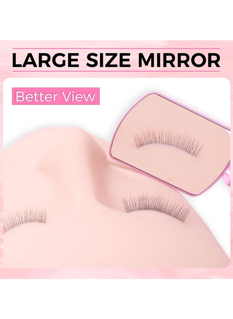 Generic - Flexible Large Square Lash Mirror, 270°Rotation, Lightweight Folding Makeup Cosmetic Inspection, Adjustable for Easy Check Lash - Image 1